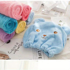Bear Shape Hair Towel Cap Absorbent Quick Dry Bathroom Shower Essential