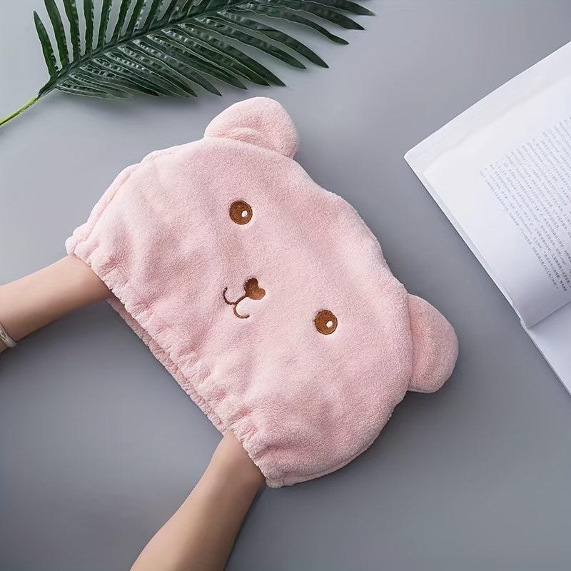 Bear Shape Hair Towel Cap Absorbent Quick Dry Bathroom Shower Essential