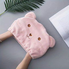 Bear Shape Hair Towel Cap Absorbent Quick Dry Bathroom Shower Essential
