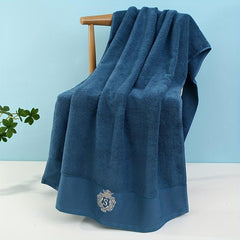 Soft Skin-friendly Cotton Bath Towel - Plain Absorbent Towel