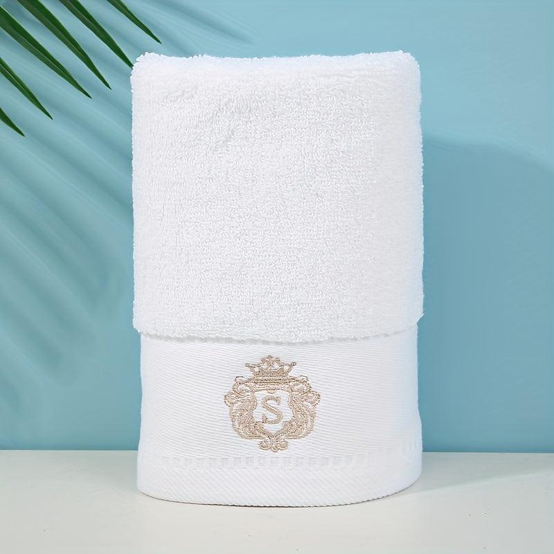 Soft Skin-friendly Cotton Bath Towel - Plain Absorbent Towel