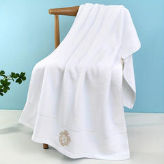 Soft Skin-friendly Cotton Bath Towel - Plain Absorbent Towel