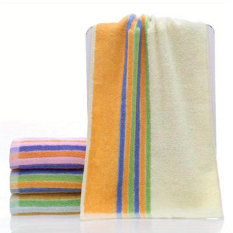 Soft Hand Towel Striped Face Towel Home Bathroom Travel Gym 12.99x28.74in