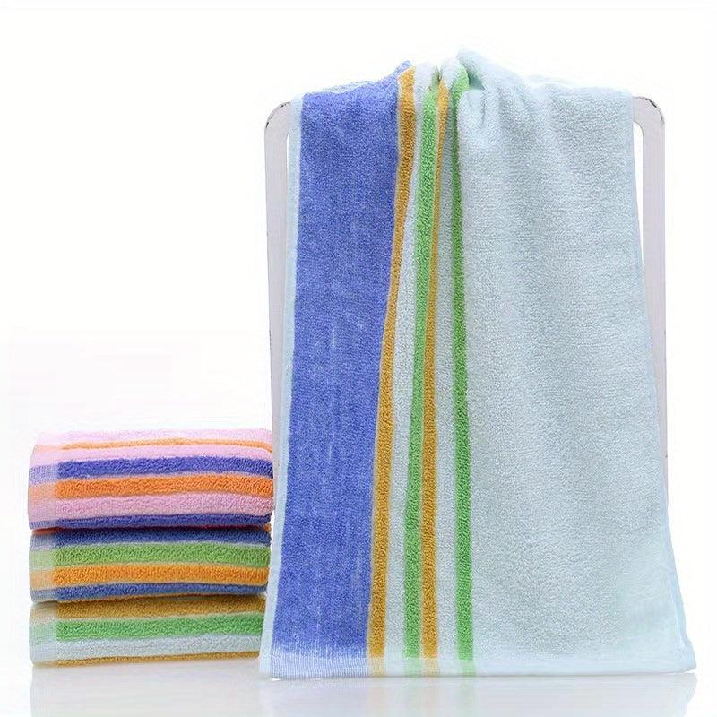 Soft Hand Towel Striped Face Towel Home Bathroom Travel Gym 12.99x28.74in
