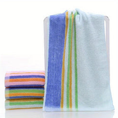 Soft Hand Towel Striped Face Towel Home Bathroom Travel Gym 12.99x28.74in