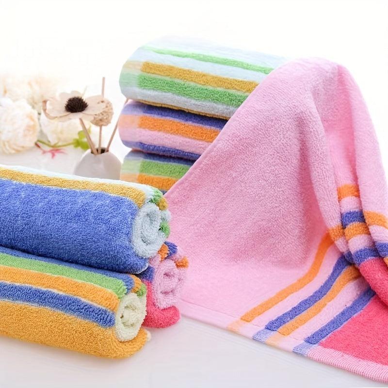 Soft Hand Towel Striped Face Towel Home Bathroom Travel Gym 12.99x28.74in