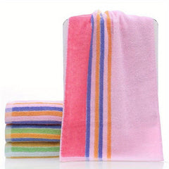 Soft Hand Towel Striped Face Towel Home Bathroom Travel Gym 12.99x28.74in