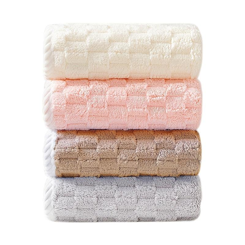 Soft Coral Fleece Hand Towel Absorbent for Home Bathroom