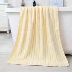 Thick Striped Bath Towel 70x140cm Soft Skin-friendly Absorbent Towel