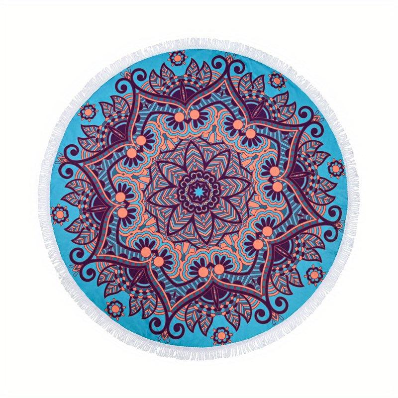 Boho Fringe Tassel Beach Towel Quick Dry Absorbent Sand Free for Travel Camping