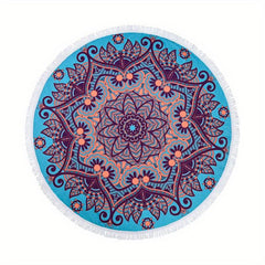 Boho Fringe Tassel Beach Towel Quick Dry Absorbent Sand Free for Travel Camping