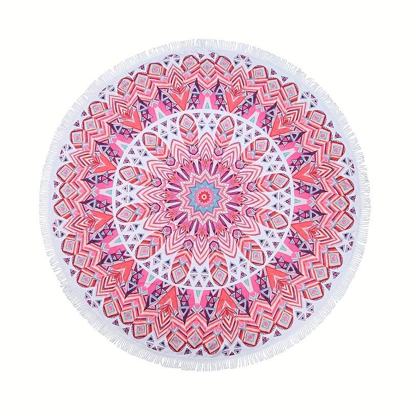 Boho Fringe Tassel Beach Towel Quick Dry Absorbent Sand Free for Travel Camping