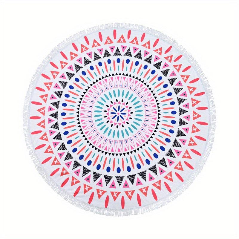Boho Fringe Tassel Beach Towel Quick Dry Absorbent Sand Free for Travel Camping