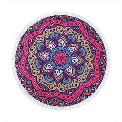 Boho Fringe Tassel Beach Towel Quick Dry Absorbent Sand Free for Travel Camping