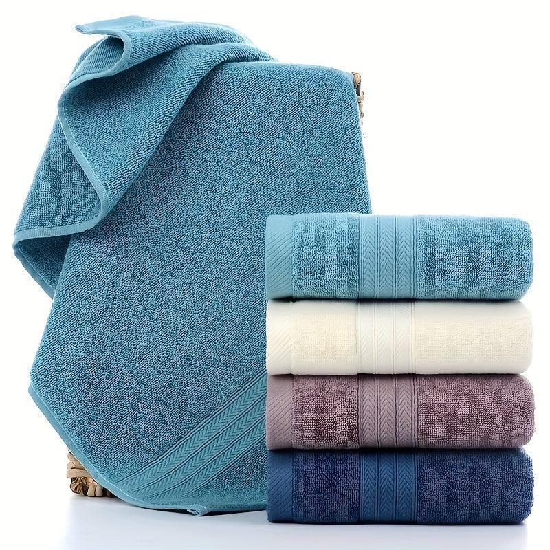4pcs Solid Cotton Hand Towels Ultra Soft & Absorbent 33x73cm