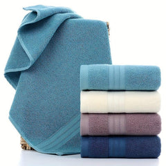 4pcs Solid Cotton Hand Towels Ultra Soft & Absorbent 33x73cm