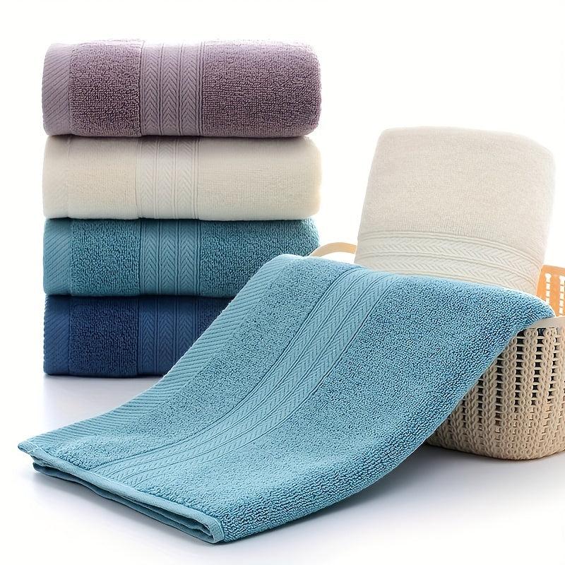 4pcs Solid Cotton Hand Towels Ultra Soft & Absorbent 33x73cm