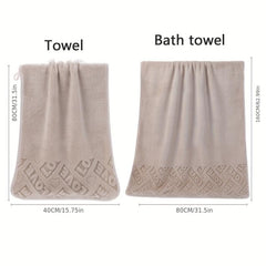 1pc LOVE Printed Hand Towel Bath Towel Soft Skin-friendly Face Towel