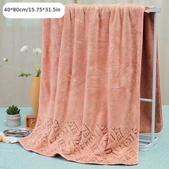 1pc LOVE Printed Hand Towel Bath Towel Soft Skin-friendly Face Towel