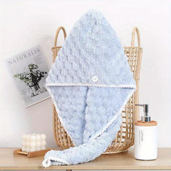 Soft Hair Drying Cap Thick Absorbent Towel for Women's Bathroom