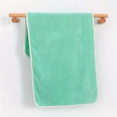 Soft Coral Velvet Hand Towel for Adults, Absorbent Face Wash Cloth, 71x12x35cm