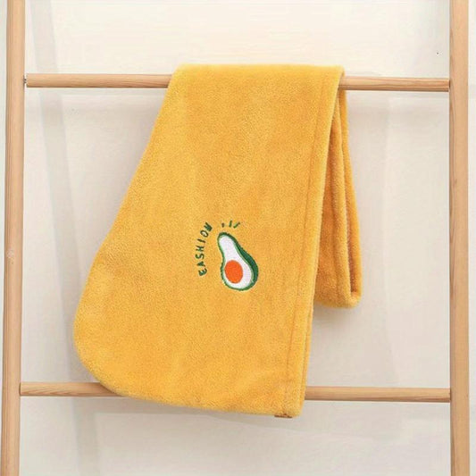 Soft Hair Drying Cap Embroidered Hair Towel Absorbent Quick-drying Shower Cap
