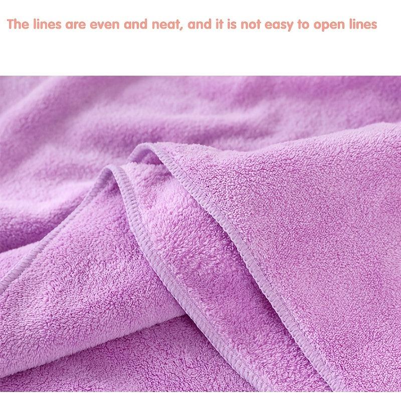 2pcs Absorbent Microfiber Hand Towels Soft & Fast Drying 35x75cm