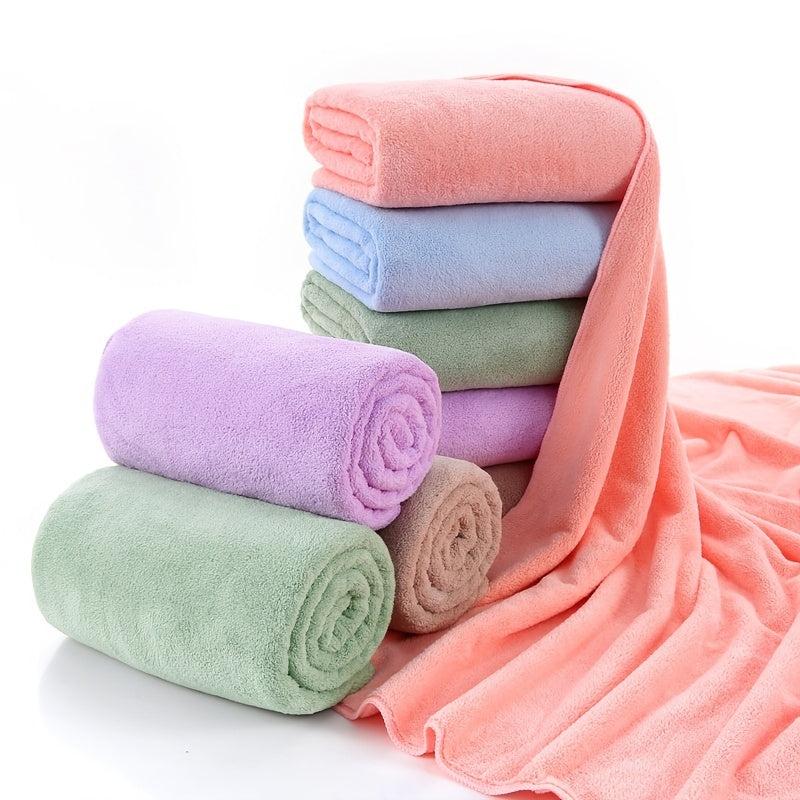 2pcs Absorbent Microfiber Hand Towels Soft & Fast Drying 35x75cm