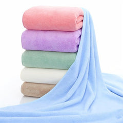 2pcs Absorbent Microfiber Hand Towels Soft & Fast Drying 35x75cm