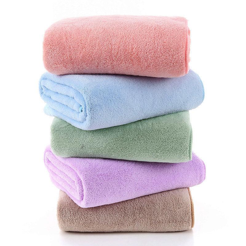 2pcs Absorbent Microfiber Hand Towels Soft & Fast Drying 35x75cm