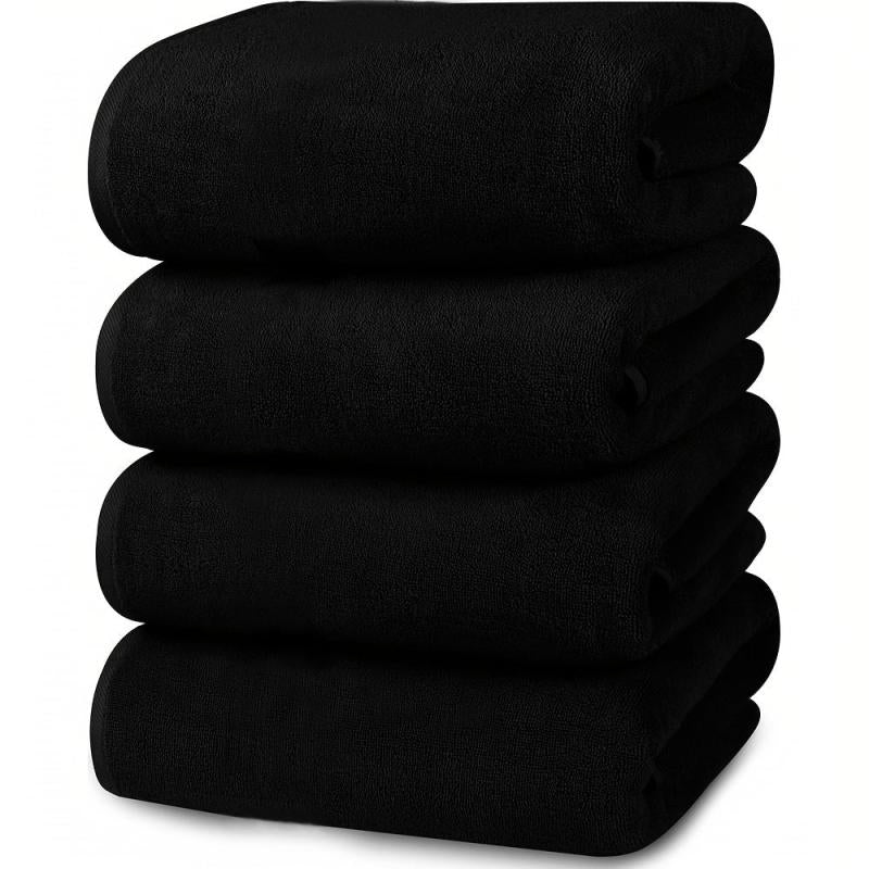 4 Pcs Hand Towel Set 33x68cm Cotton Quick Dry Absorbent Soft Touch