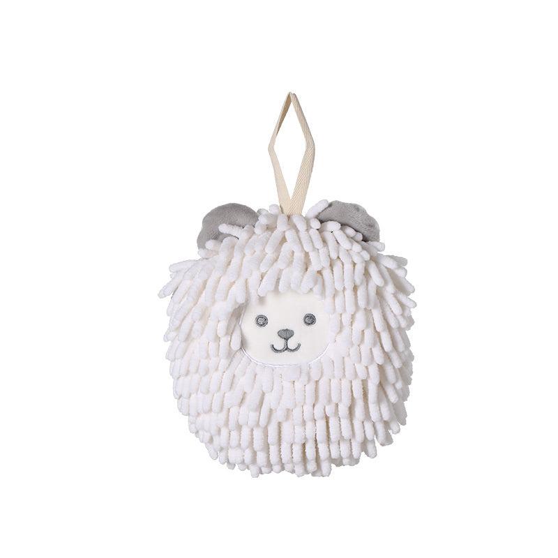 1pc Cartoon Hanging Towel Quick Drying Chenille Lovely Rag Thickened Towel
