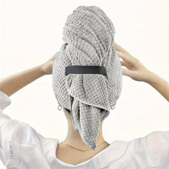 Hair Drying Cap Microfiber Towel Wrap Women Fast Dry Anti Frizz Absorption