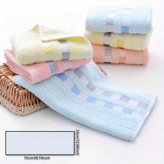 Soft Plaid Pattern Hand Towel for Home Bathroom, Skin-friendly Face Towel