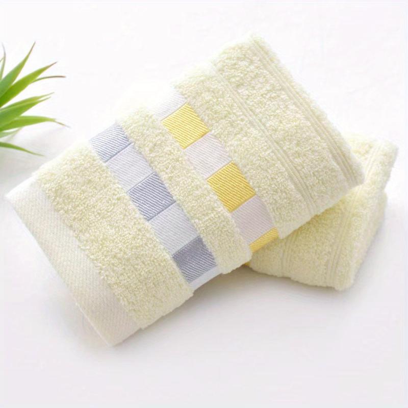 Soft Plaid Pattern Hand Towel for Home Bathroom, Skin-friendly Face Towel