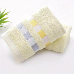 Soft Plaid Pattern Hand Towel for Home Bathroom, Skin-friendly Face Towel