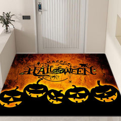 Halloween Pumpkin Pattern Floor Mat Non Slip Soft Area Rug