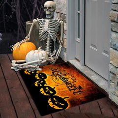 Halloween Pumpkin Pattern Floor Mat Non Slip Soft Area Rug