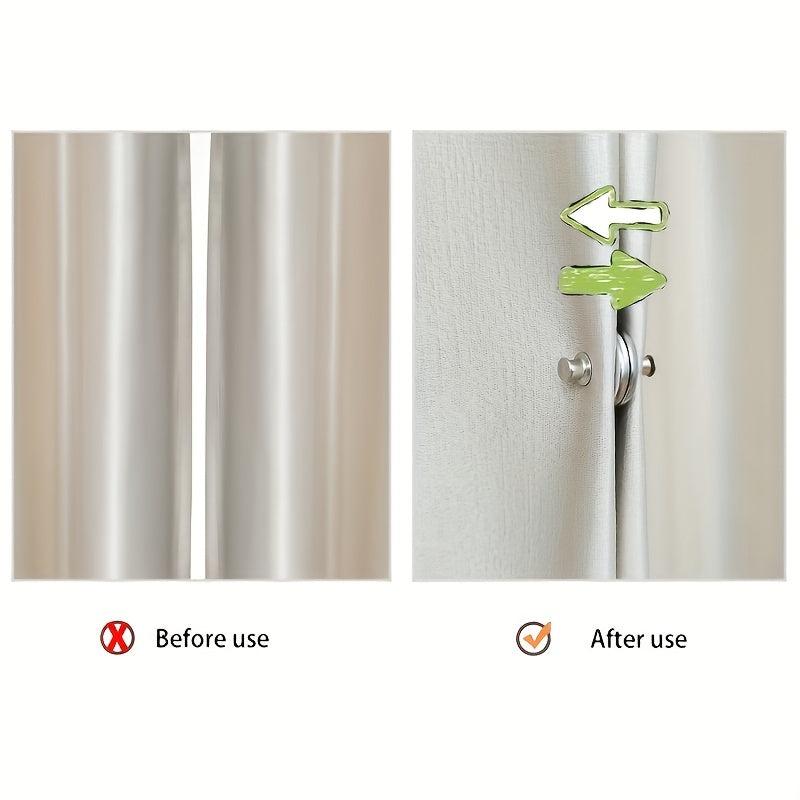 Magnetic Curtain Tieback Clips - Set of 6, 12, 18 - Home Office Bathroom Bedroom