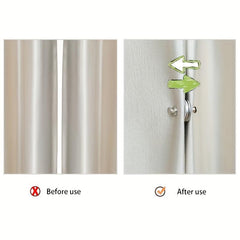 Magnetic Curtain Tieback Clips - Set of 6, 12, 18 - Home Office Bathroom Bedroom