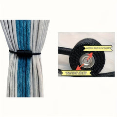 Magnetic Curtain Tieback Clips - Set of 6, 12, 18 - Home Office Bathroom Bedroom