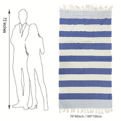 Stripe Bath Sheet Oversized Bath Towel Highly Absorbent Quick Drying