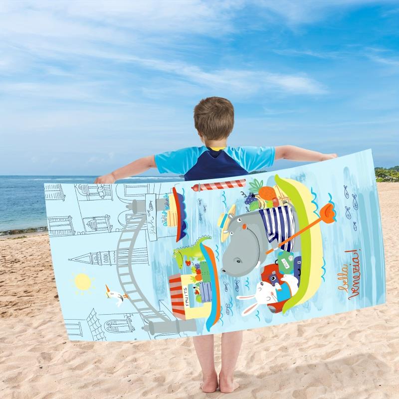 Quick Drying Microfiber Beach Towel Soft Absorbent Sand Proof Travel Outdoor
