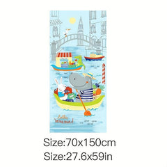 Quick Drying Microfiber Beach Towel Soft Absorbent Sand Proof Travel Outdoor