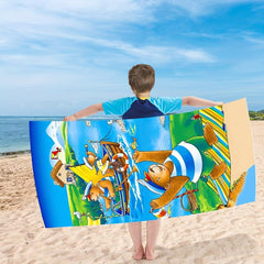 Quick Drying Microfiber Beach Towel Soft Absorbent Sand Proof Travel Outdoor