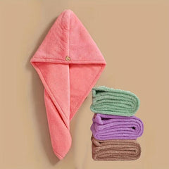 Coral Fleece Hair Towel Soft Drying Cap Quick Absorbent Wrap Towel