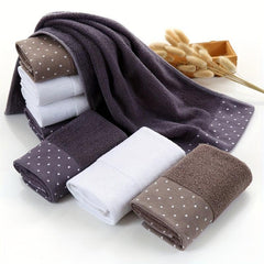 3pcs Polka Dots Hand Towel Soft Skin-friendly Face Towel Absorbent Towel