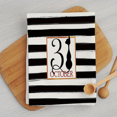 Halloween Pattern Dish Towels Set Pumpkin Dish Cloths Home Decoration Towels