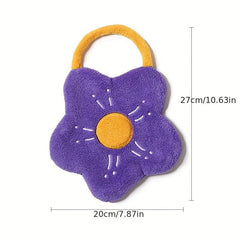 Flower Shaped Hanging Towel Coral Fleece Quick drying Fingertip Towel