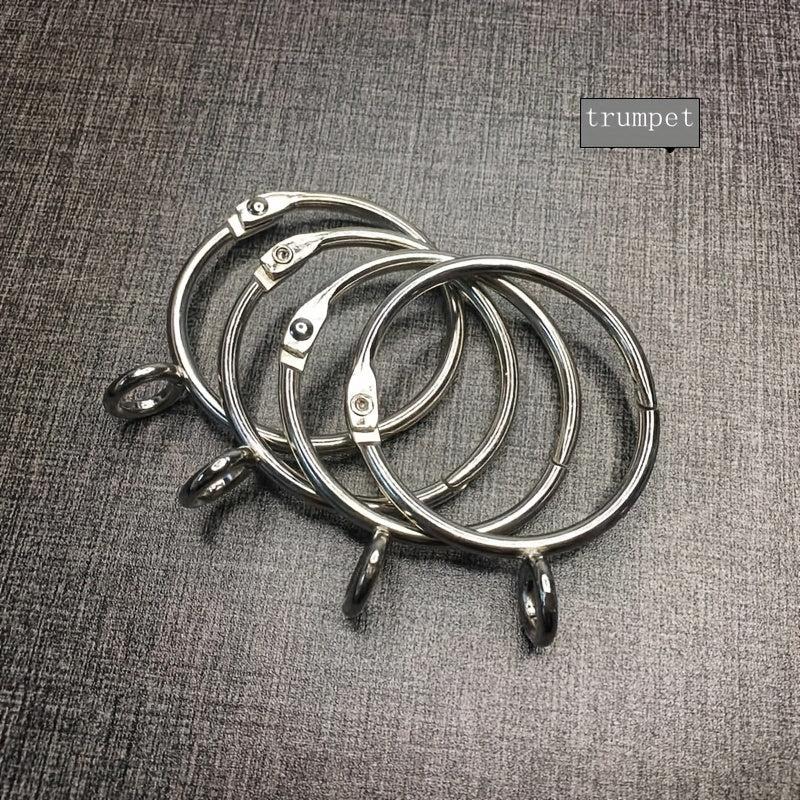 10pcs Stainless Steel Metal Ring for Bathroom Shower Curtain Rod Window Curtain